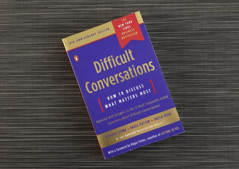 Photo of the book Difficult Conversations: How to Discuss What Matters Most